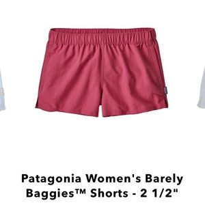 Patagonia Barely Baggies- Red